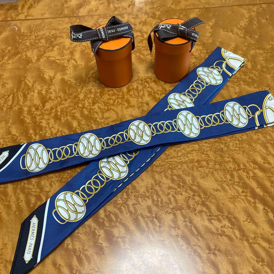 エルメス　ツイリー　リフトプロフィール　2本 エルメス ツイリー Lift Profile リフト プロフィール ツイリー シルク