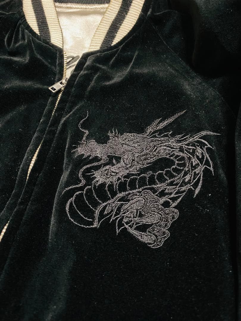 別珍 2面用 SWITCH 日本限定 レーヨン スカジャン こい龍 unisex