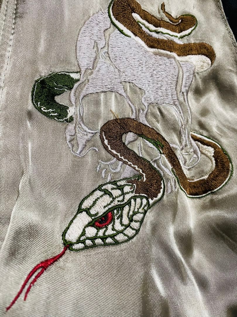 別珍 2面用 SWITCH 日本限定 レーヨン スカジャン こい龍 unisex