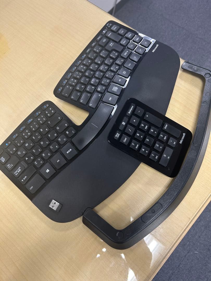 マイクロソフト エルゴノミック　ワイヤレスキーボード　テンキー　セット PERIDUO-606A キーボード・マウス・テンキー 三点セット