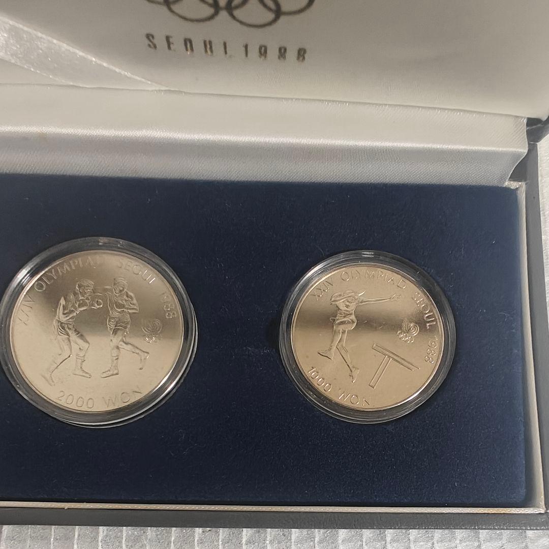 1988年ソウルオリンピック記念硬貨2枚セット - メルカリ
