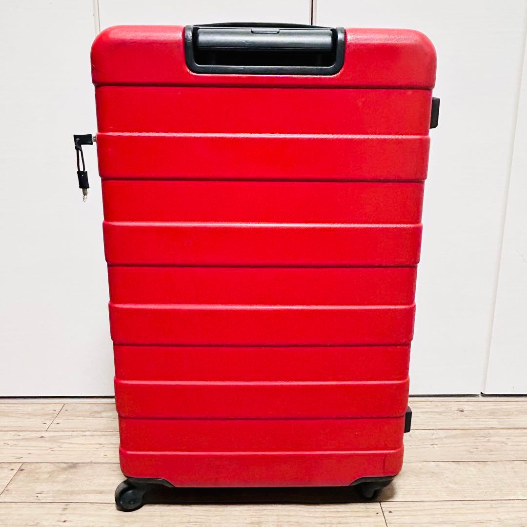 無印良品 ハード キャリーケース 75L 赤 廃盤 - メルカリ