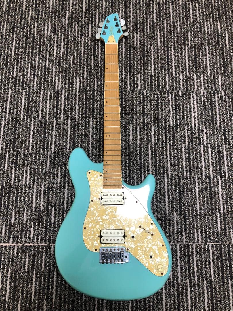 EVH風　Solfege エレキギター アクアブルー 限定販売のTak Matsumoto DC!アクアブルーカラーのクールなモデルが