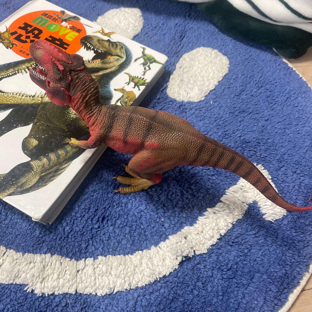 恐竜フィギュア6体セットとモササウルスと図鑑 - メルカリ