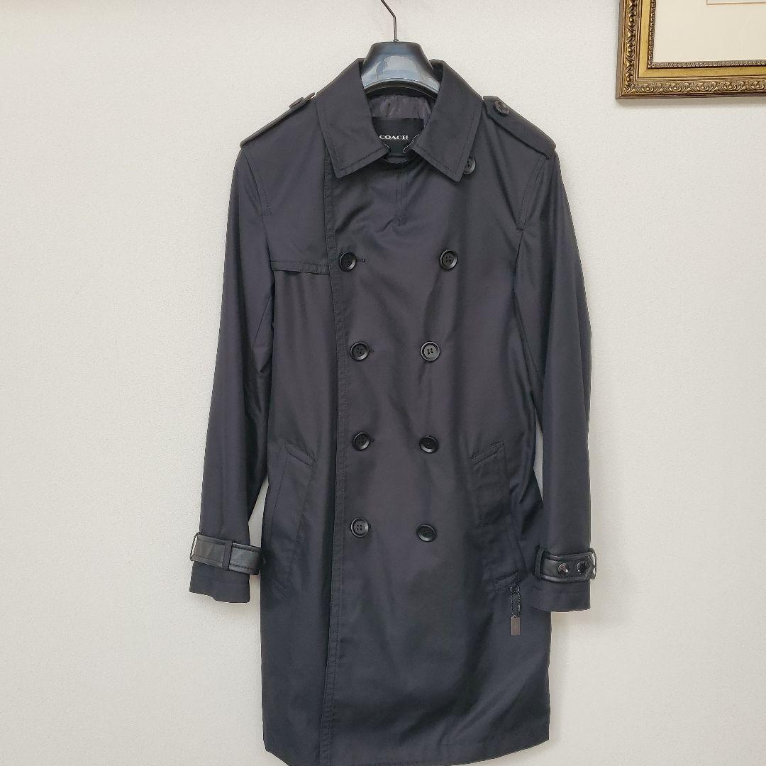 COACH ブラック トレンチコート XS - メルカリ