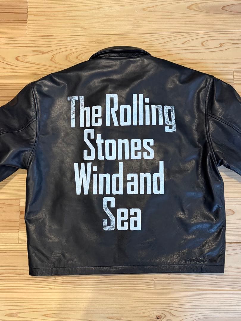 WIND AND SEA x ローリングストーンズレザージャケット 限定15着品