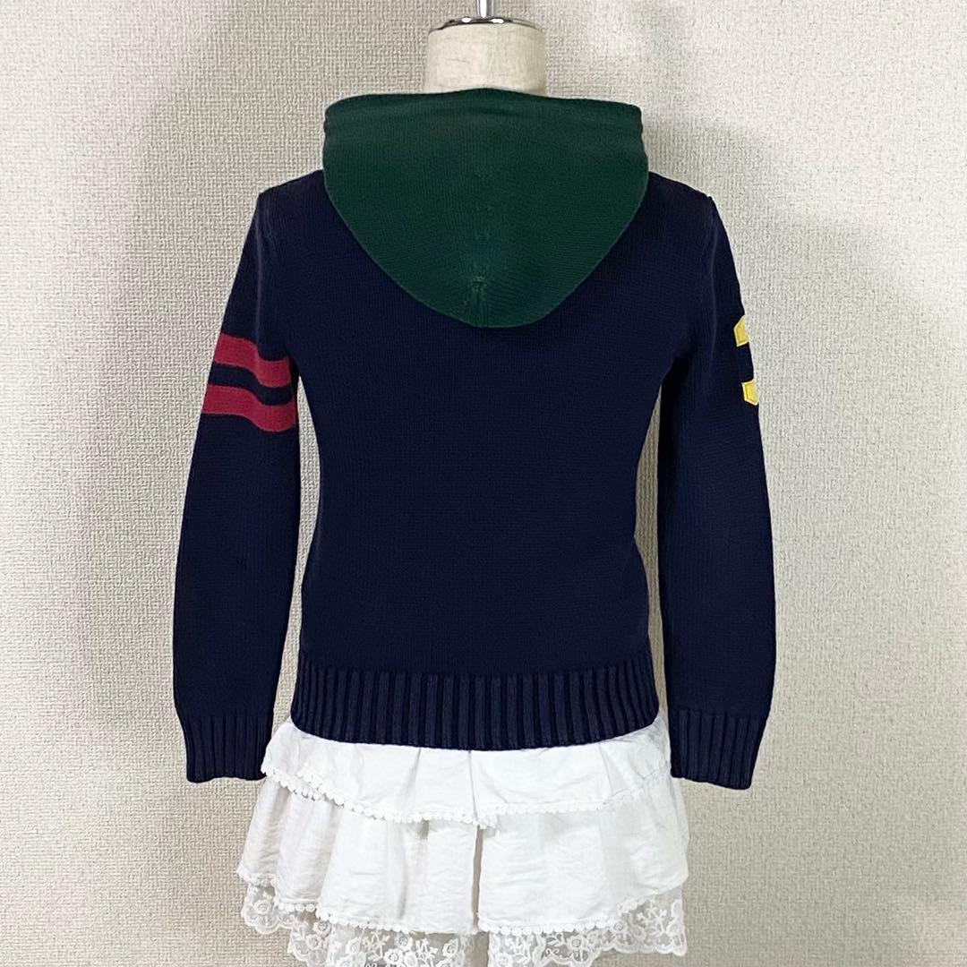 ラルフローレン ニット ジップパーカー ビッグポニー y2k 平成ギャル