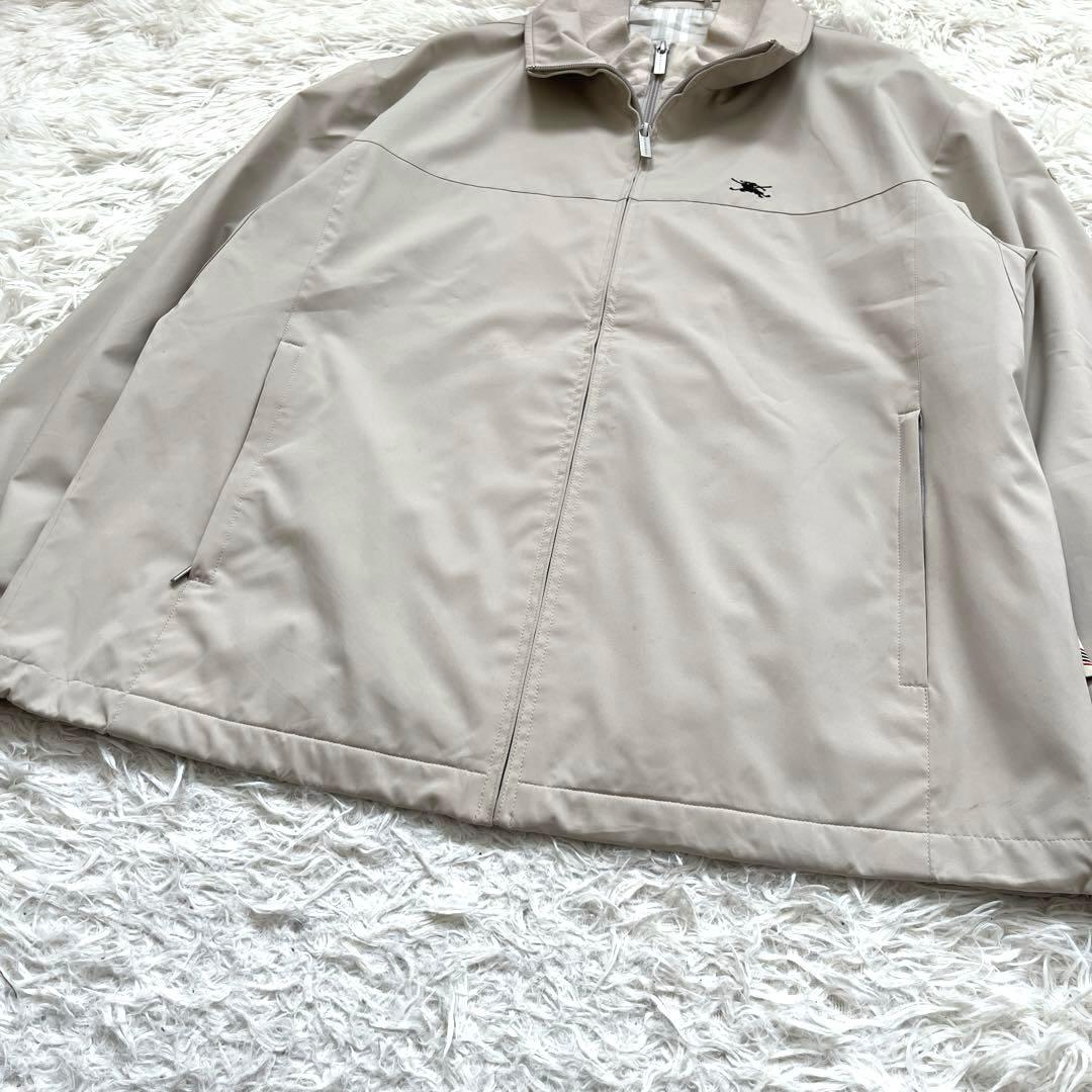 入手困難】バーバリー ジップジャケット アイボリー ホース刺繍 ロゴ