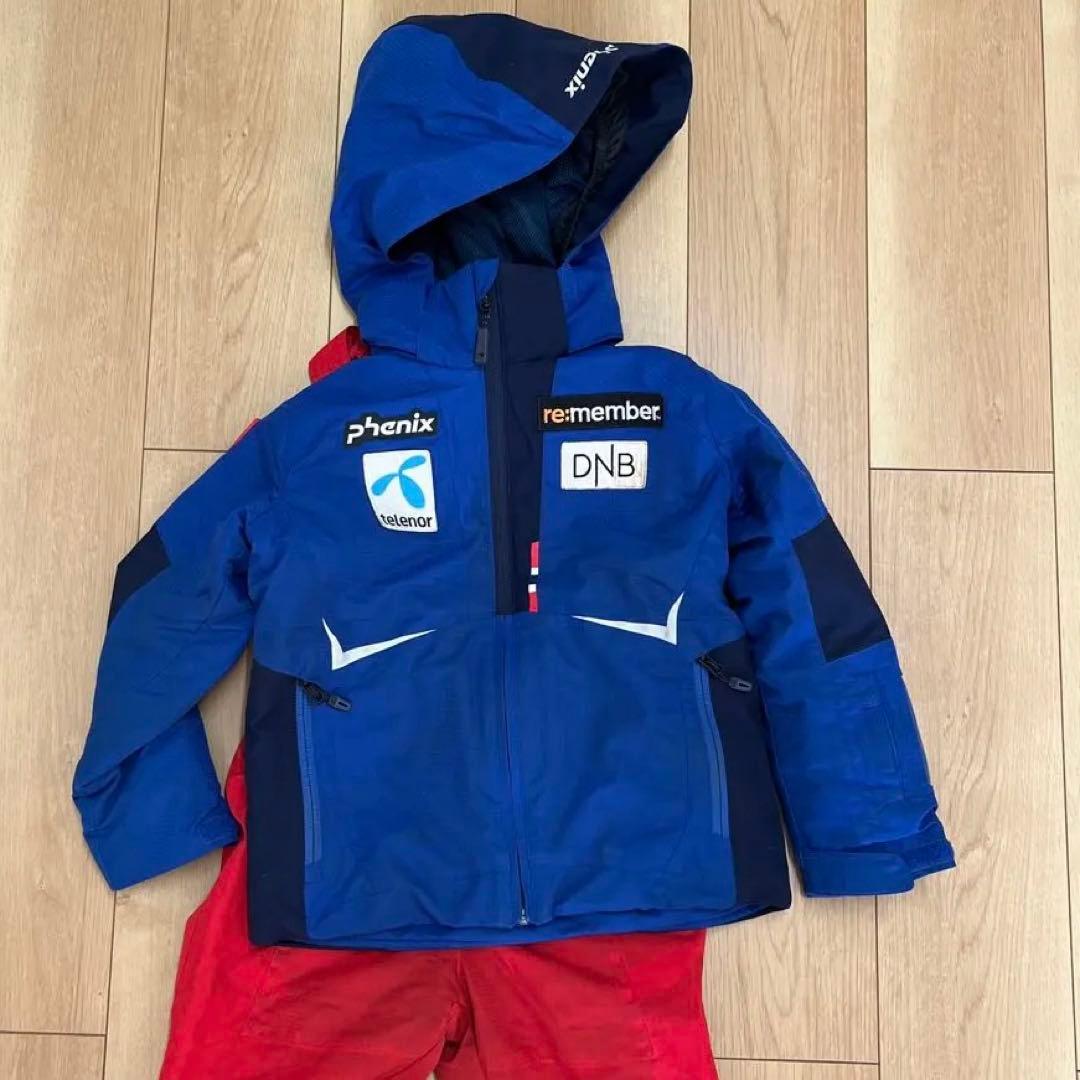 Phenix スキーウェア 子供用 レッド ブルー PHENIX（PHENIX）（キッズ）ジュニア アシンメトリカルバイカラー
