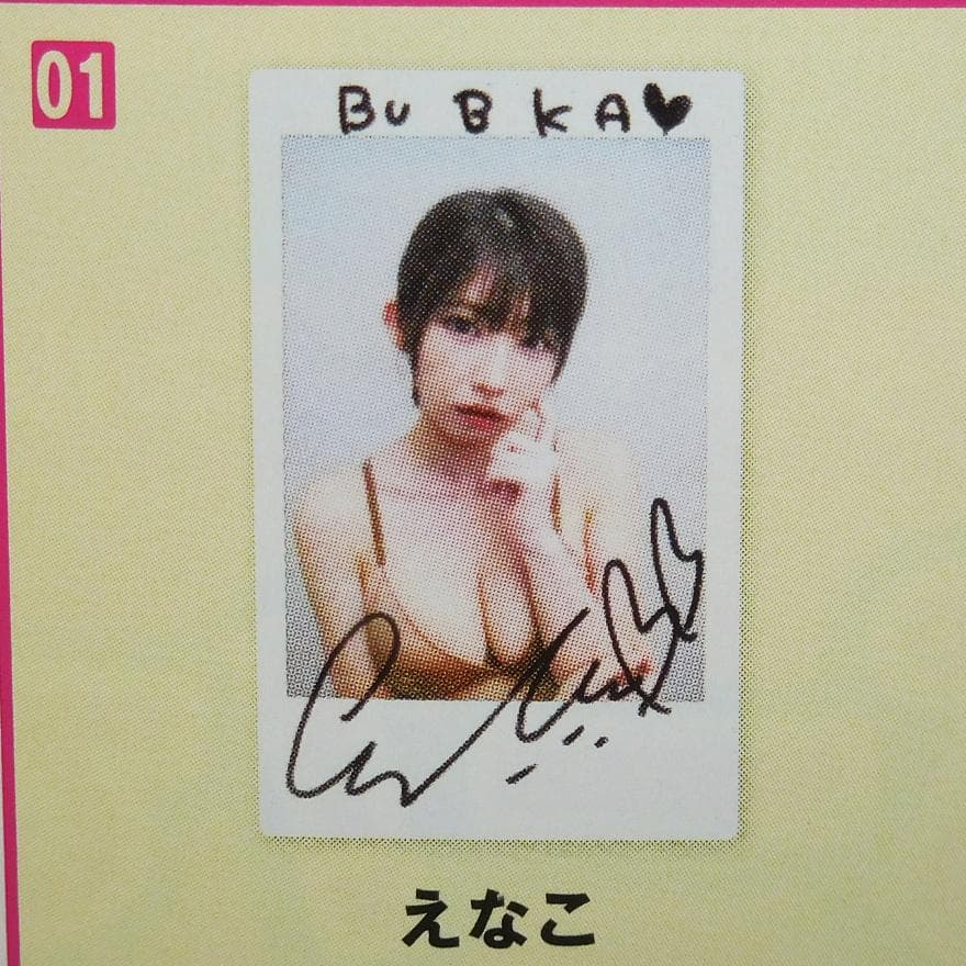 えなこ 直筆サイン入りチェキ