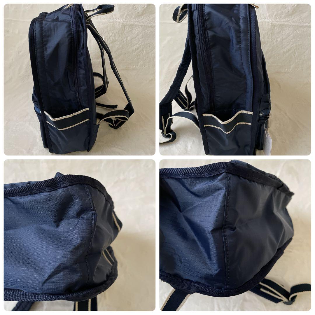 LESPORTSAC ネイビーリュック バックパック 紺色 - メルカリ