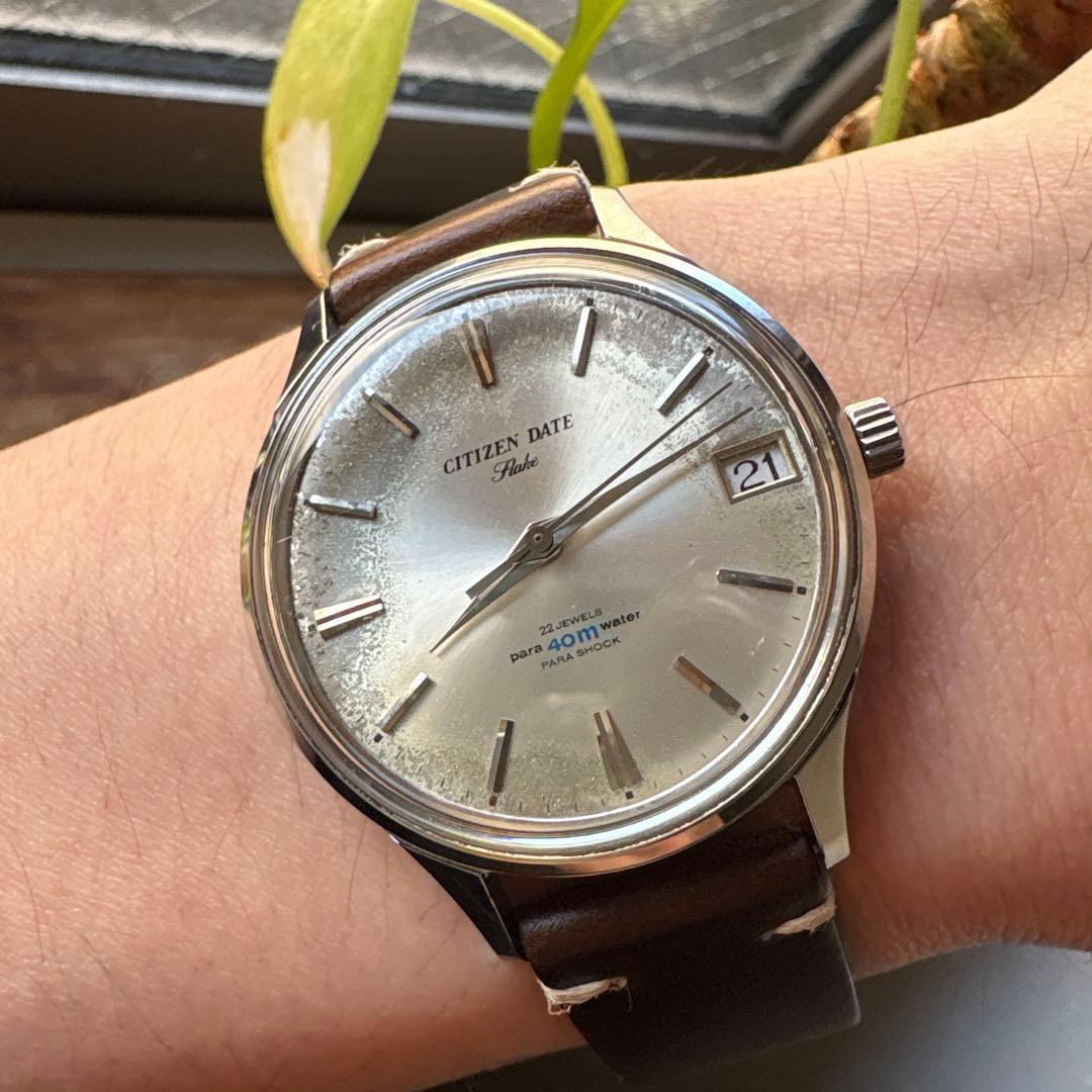 CITIZEN DATE Flake シチズン デイト フレーク 稼働品 - メルカリ