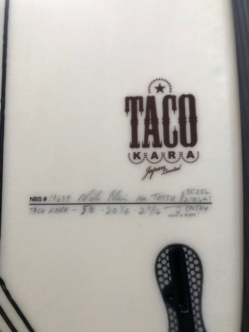 35.25L 5’8 ジョイスティック　TACOKARAタコカラ joistik