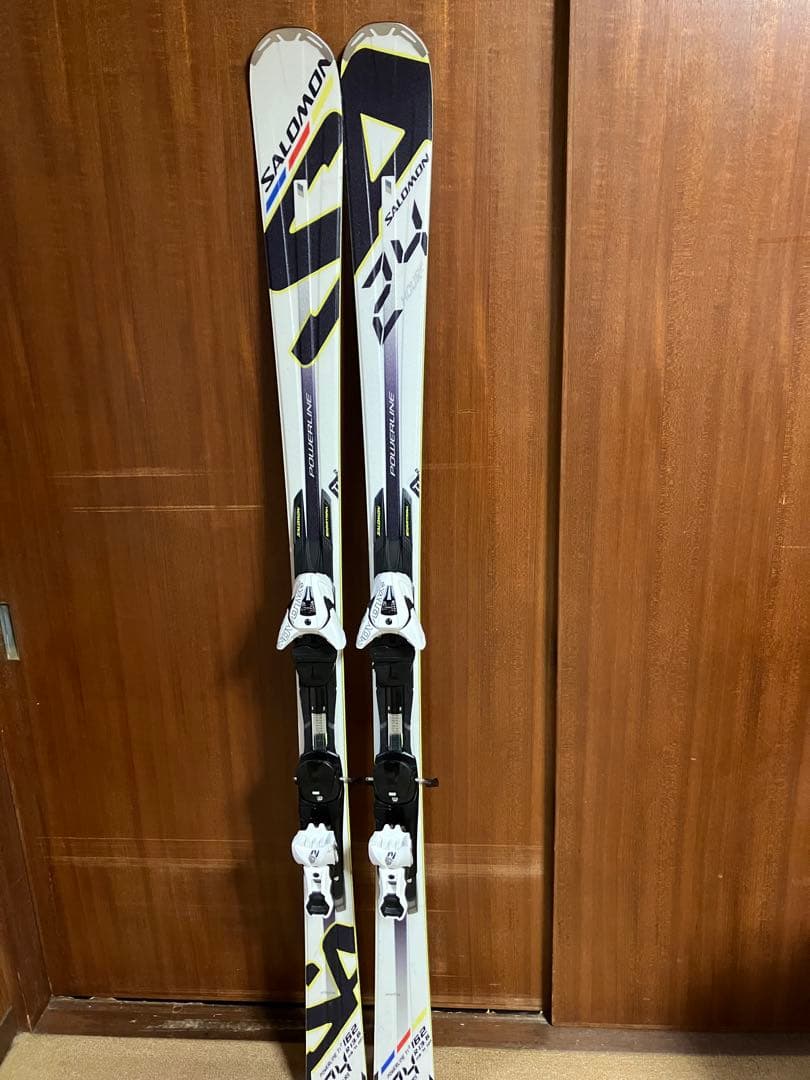 チューンナップ済！Salomon 24 Hours POWERLINE Ti 2 skis SALOMON 24 HOURS RACE Ti2 white, POWERLINE, TITANIUM, FULL