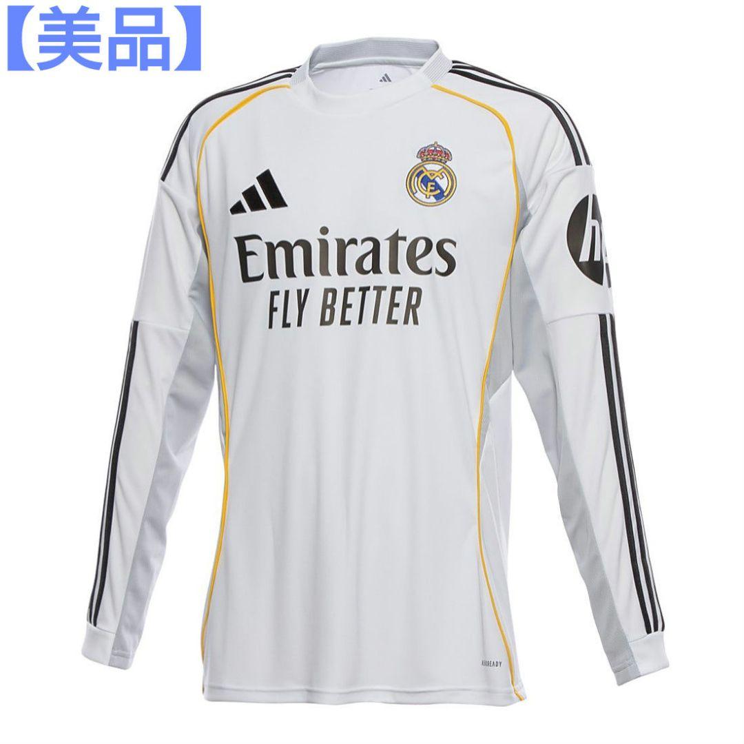 ほぼ未使用】レアルマドリード 25/26 ユニフォーム ホーム 長袖 XL