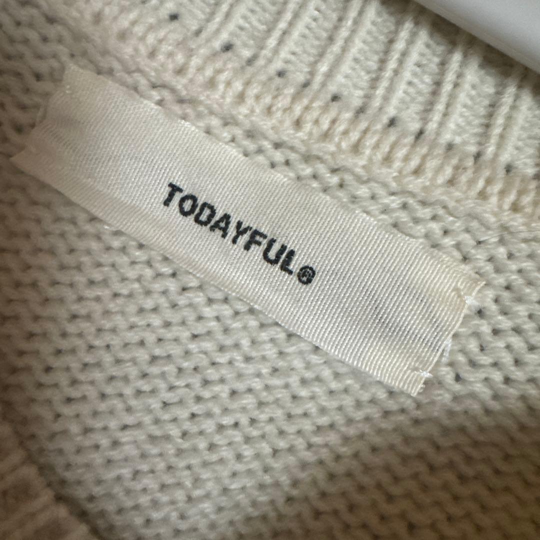 todayful ホワイト ニットセーター 長袖 - メルカリ