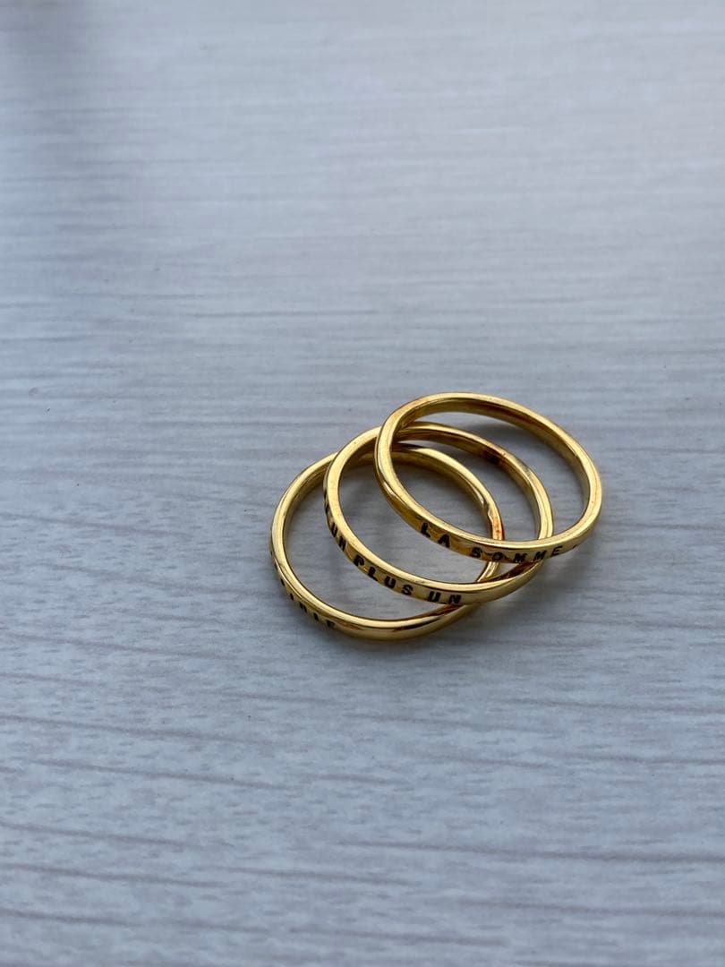 SERGE THORAVAL Infini 1＋1 無限 3連リングゴールド SERGE THORAVAL Infini 1＋1 無限 3連リングゴールド - メルカリ