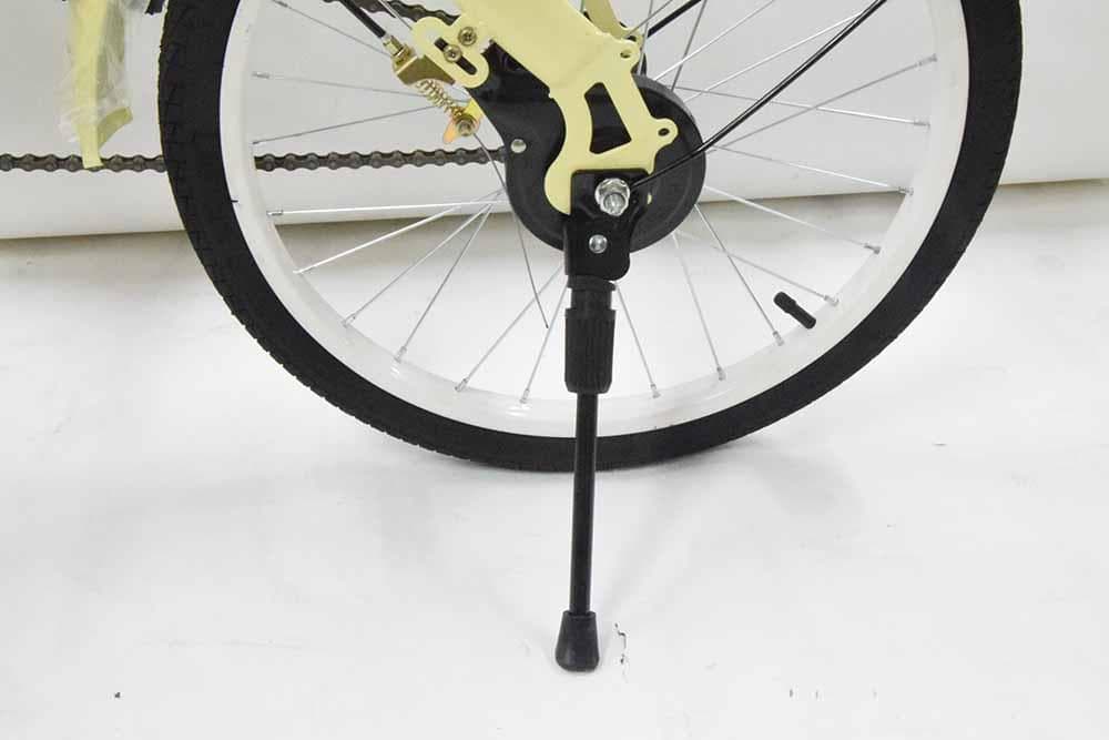 折りたたみ自転車 20インチ ミニベロ ママチャリ ベージュ 折り畳み