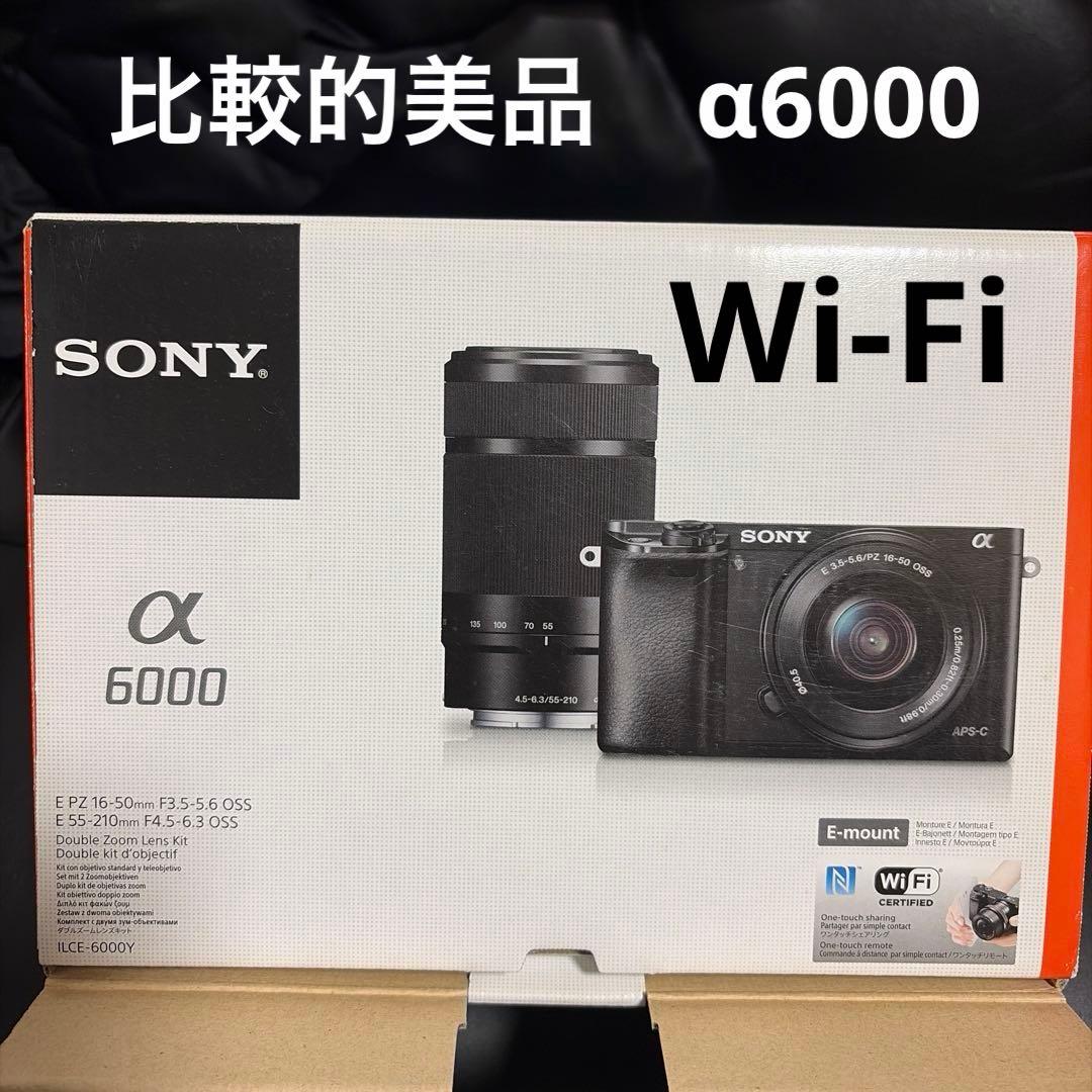 【比較的美品】SONY α6000 ミラーレスカメラ ズームレンズ付き レンタル] ソニー α6000 ダブルズームレンズキット ミラーレス一眼