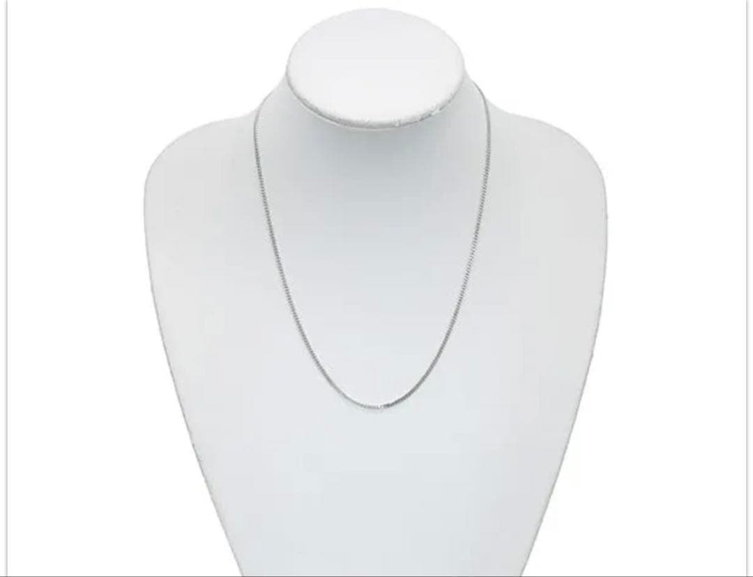 プラチナネックレス　pt850 10.00g　喜平　2面　50センチ　2ミリ幅