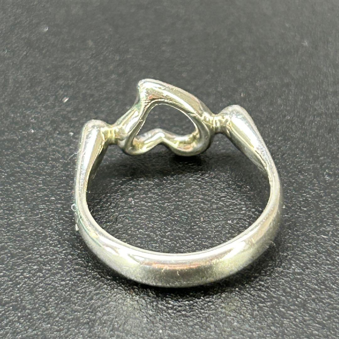 ティファニー オープンハート シルバーリング 925刻印 7号 保存袋