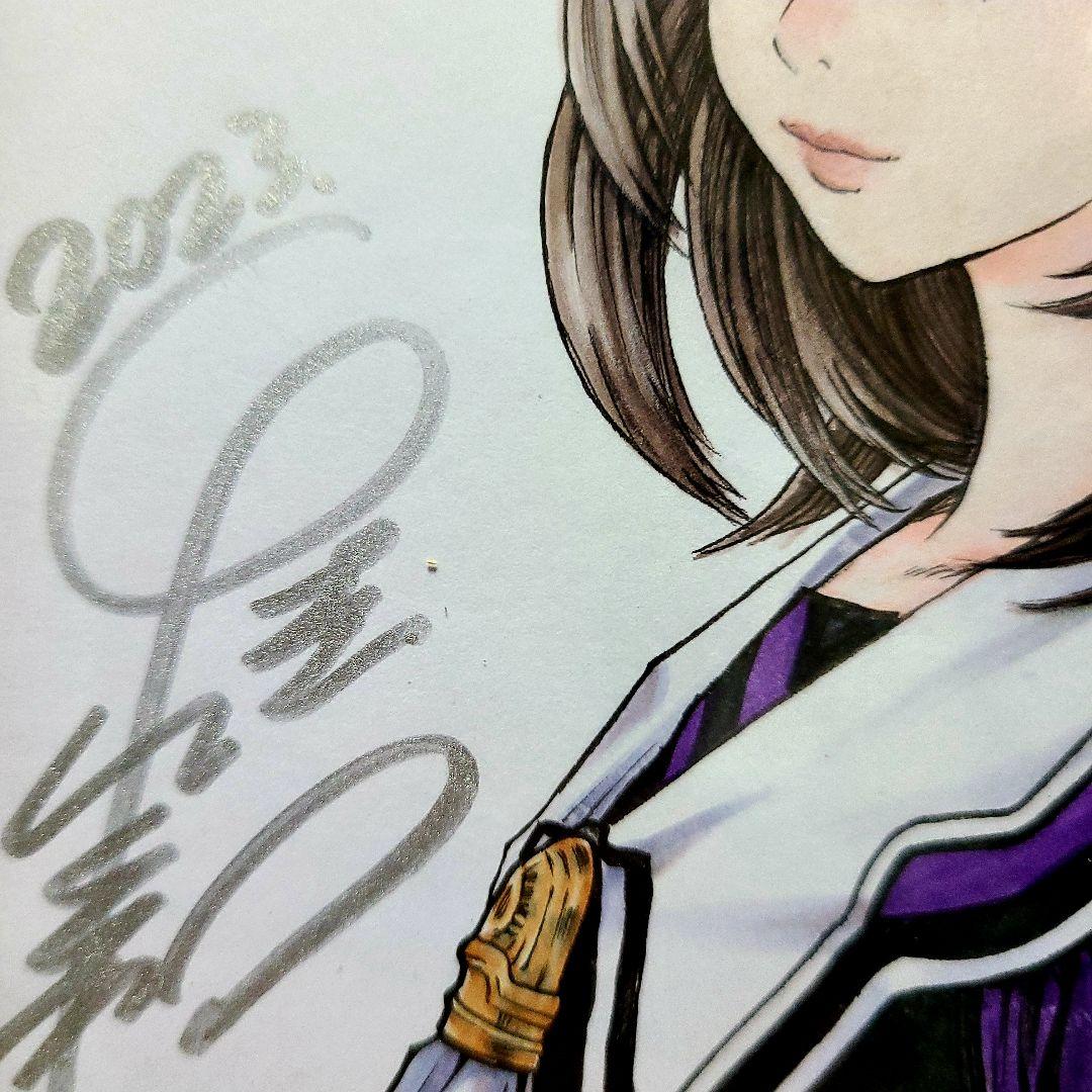 I\"sアイズ 葦月伊織 カラーイラスト 直筆サイン色紙