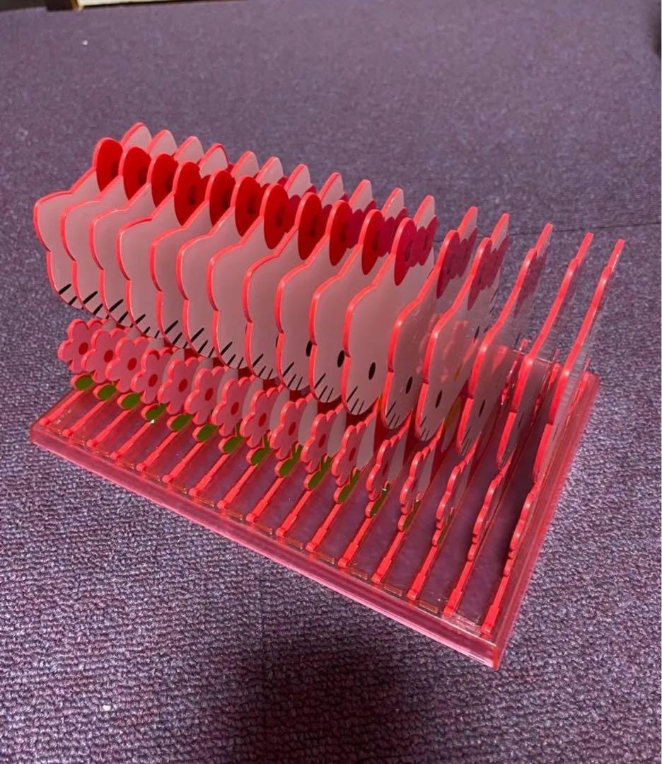 ハローキティ　サンリオ　レトロ　スタンド　収納　インテリア　CDスタンド　オタ活