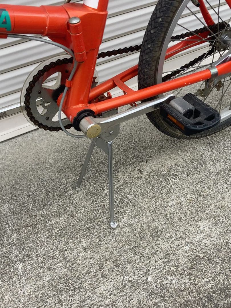 昭和 レトロ 折りたたみ自転車 オレンジ ペニンシュラ 引き取り限定
