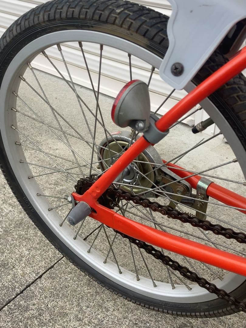 昭和 レトロ 折りたたみ自転車 オレンジ ペニンシュラ 引き取り限定