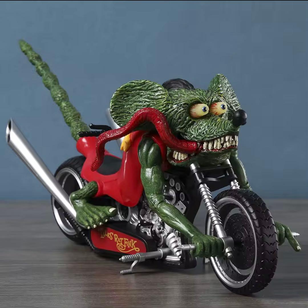RAT FINK アクションフィギュア バイク付き