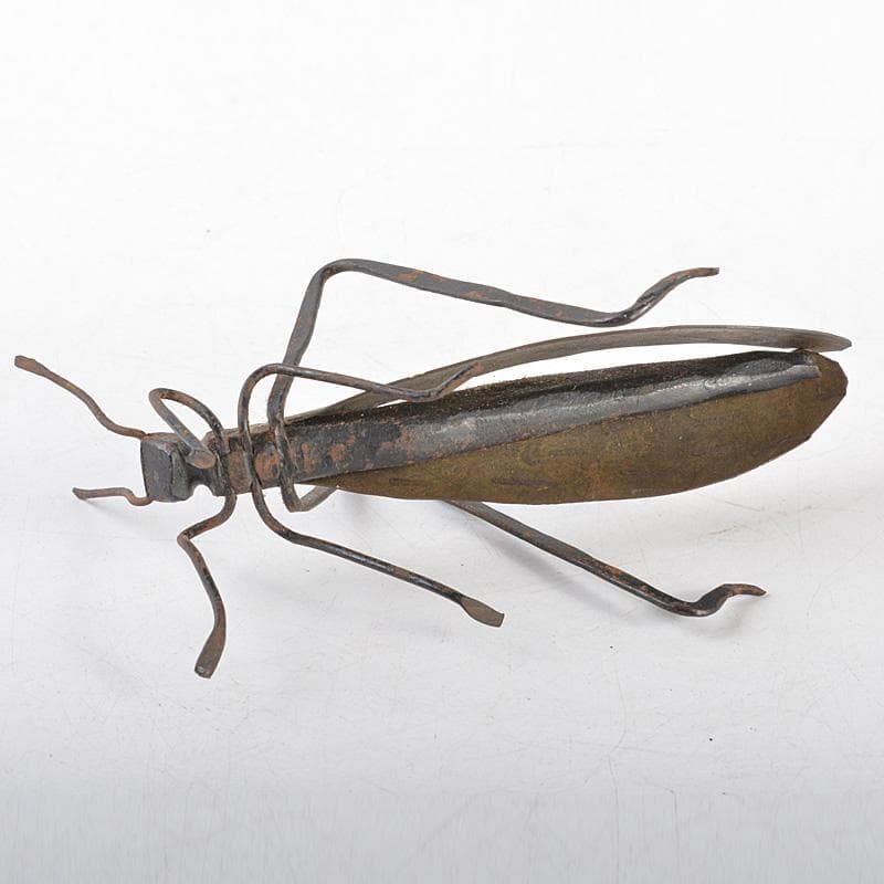 時代金工 古鉄 鈴虫 飛蝗 置物 V R5581 - メルカリ