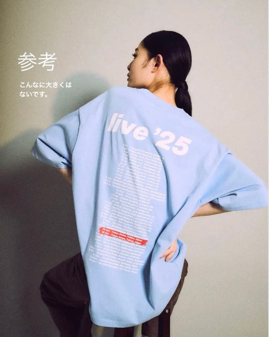 【日本限定】 オアシスライブTシャツ 2025 水色・Mサイズ 美品