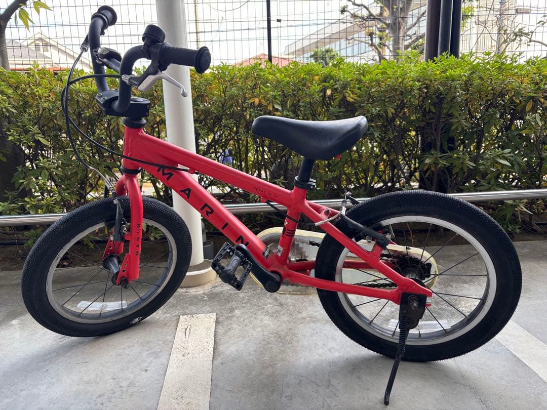 【直接受取限定！】marin 16インチ 赤 子供用自転車 子供用自転車 16インチ MD-16 FLOKEL 補助輪付き｜自転車｜ビリヤード