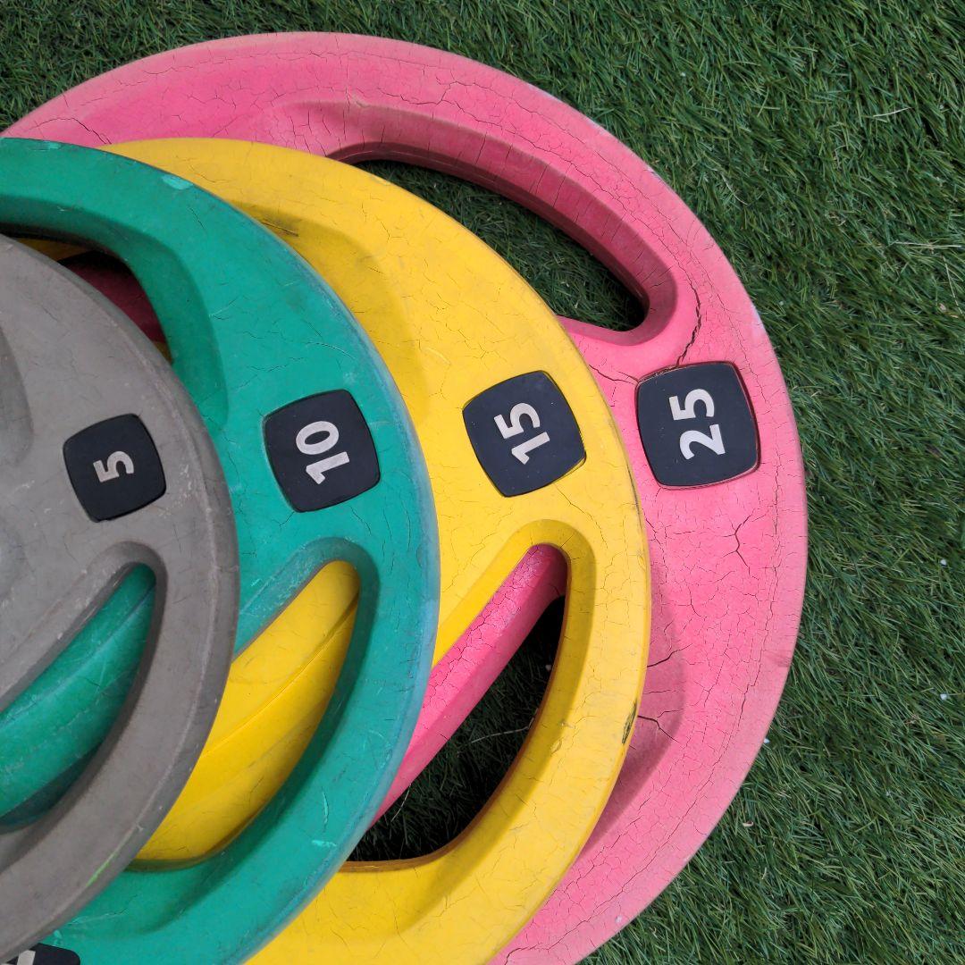 バーベル110kgセット オリンピックプレート 引き取り限定 - メルカリ