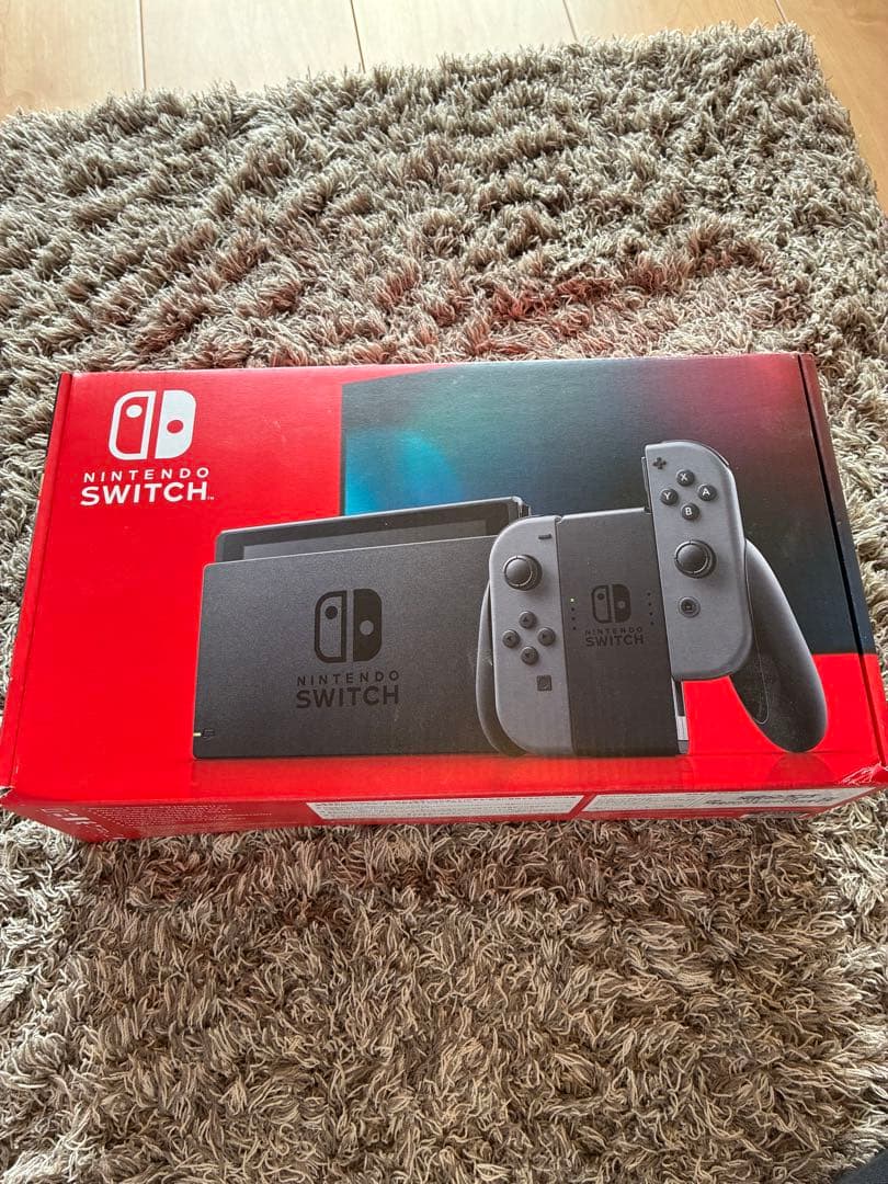 Nintendo Switch 本体 グレー ジョイコン付き - メルカリ