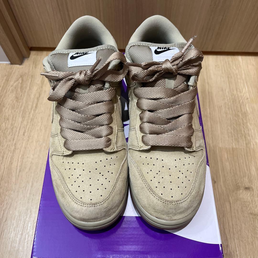Nike SB DUNK LOW PRO Bベージュ スエード 27.5cm