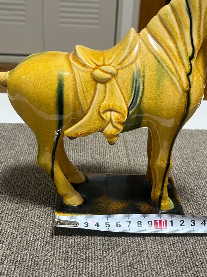 光洋 九谷焼 真鍮 陶器 戦馬 馬ウマ/干支/置物 - メルカリ