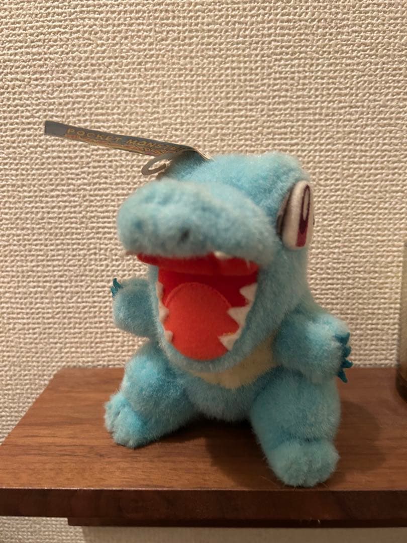 ワニノコ　ぬいぐるみ　タグ付き　レトロ レア】ポケモン ポケモンぬいぐるみ ワニノコ 初期 トミー レトロ タグ