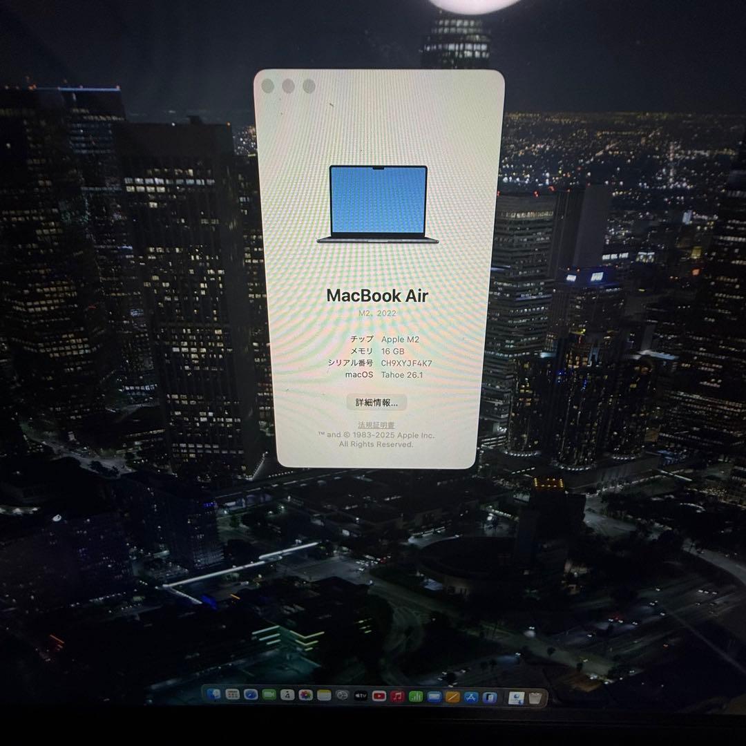 MacBook本体 MacBook Air M2 16GB 1TB 13.6inch