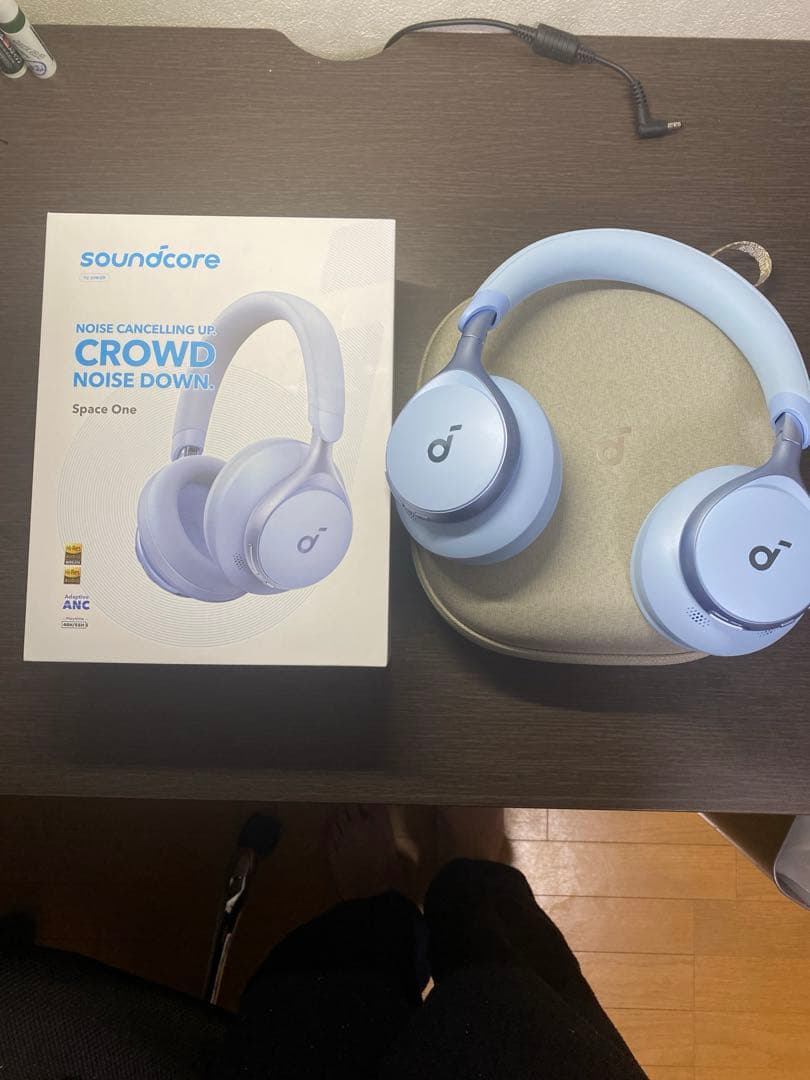 Anker soundcore space one ブルー　純正ケース付き Amazon | 【収納ケース】 Soundcore Life Q30/Space One Pro/Space one
