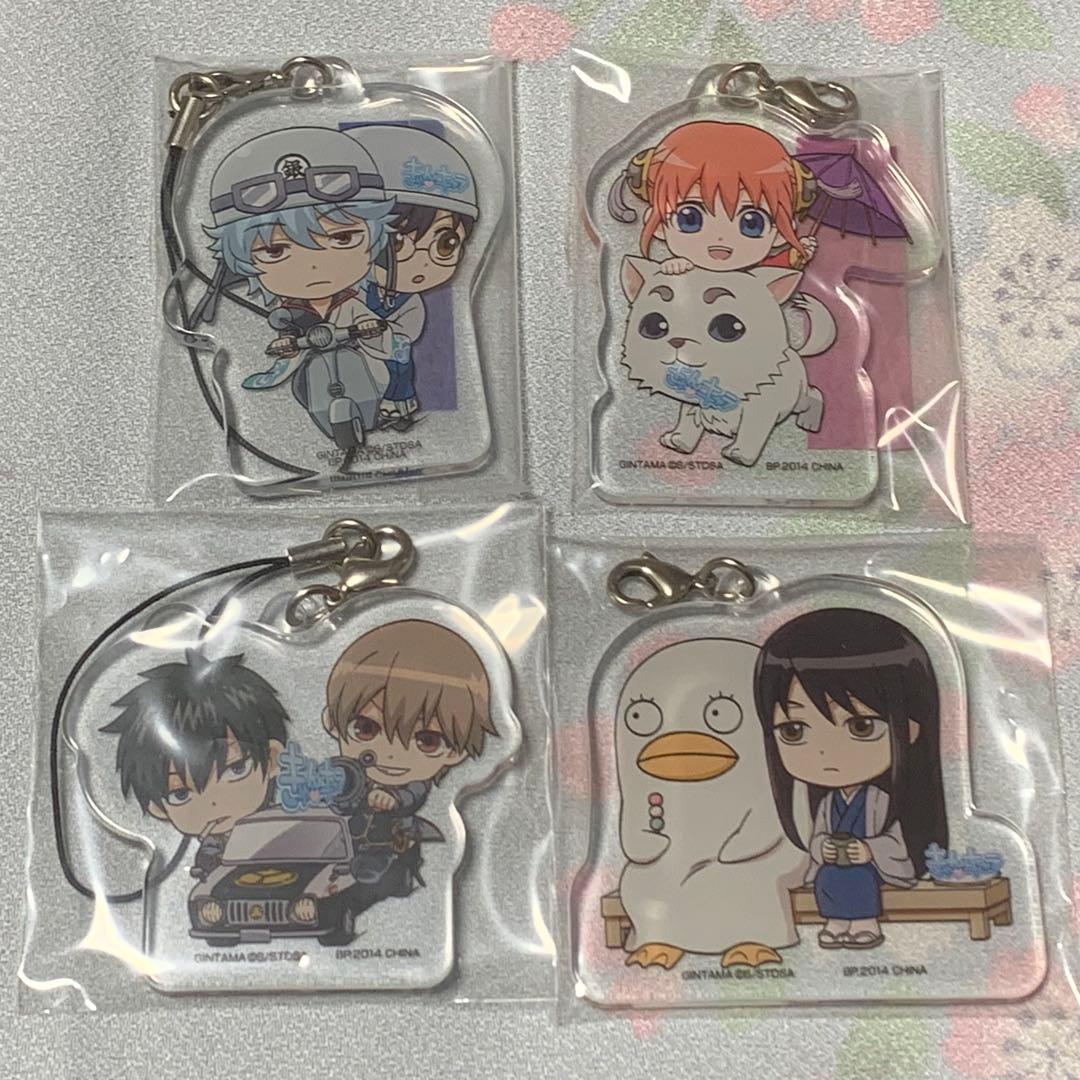 銀魂 アクリルキーホルダー セット 坂田銀時、神楽、新八、桂、土方