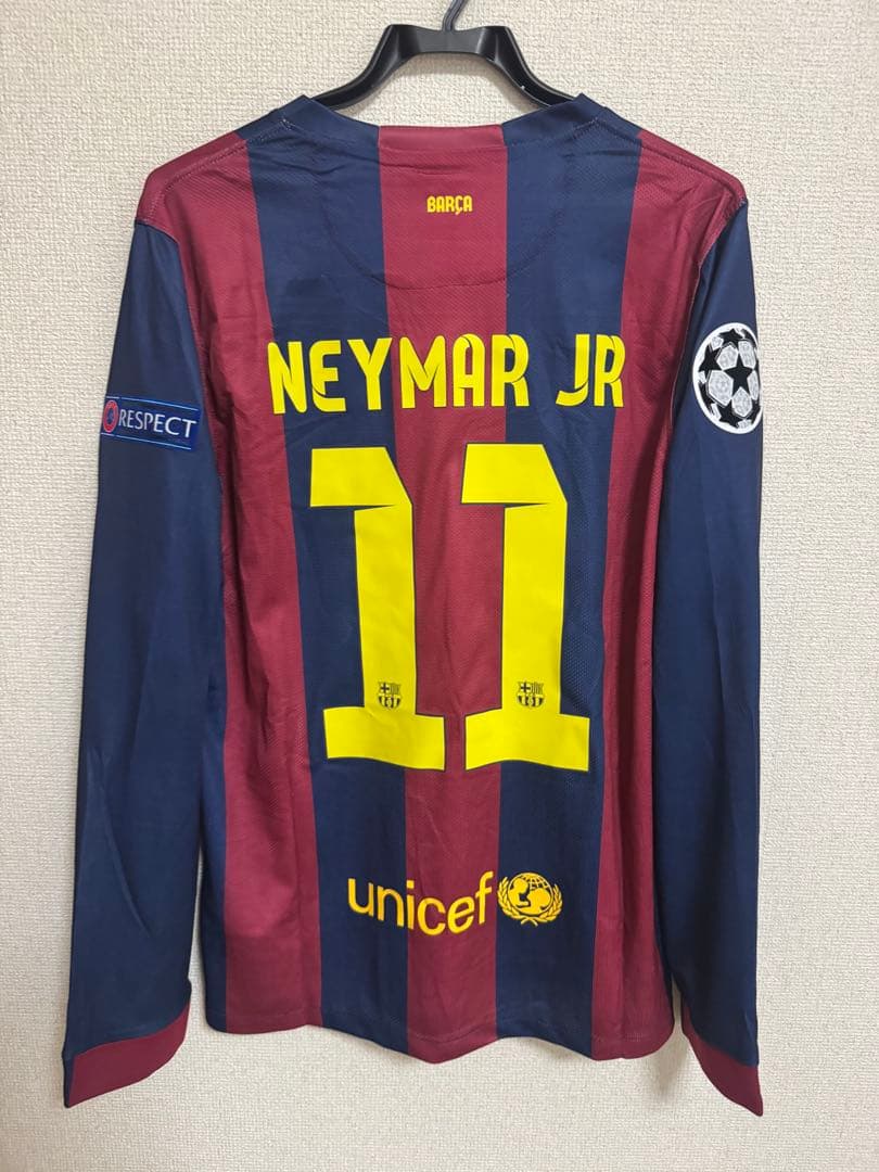 ワ*ベ様 【新品】ネイマール ユニフォーム 長袖 バルセロナ 新品タグ付き ネイマール直筆サイン入りバルセロナ15/16ホームユニフォーム | THE DUGOUT