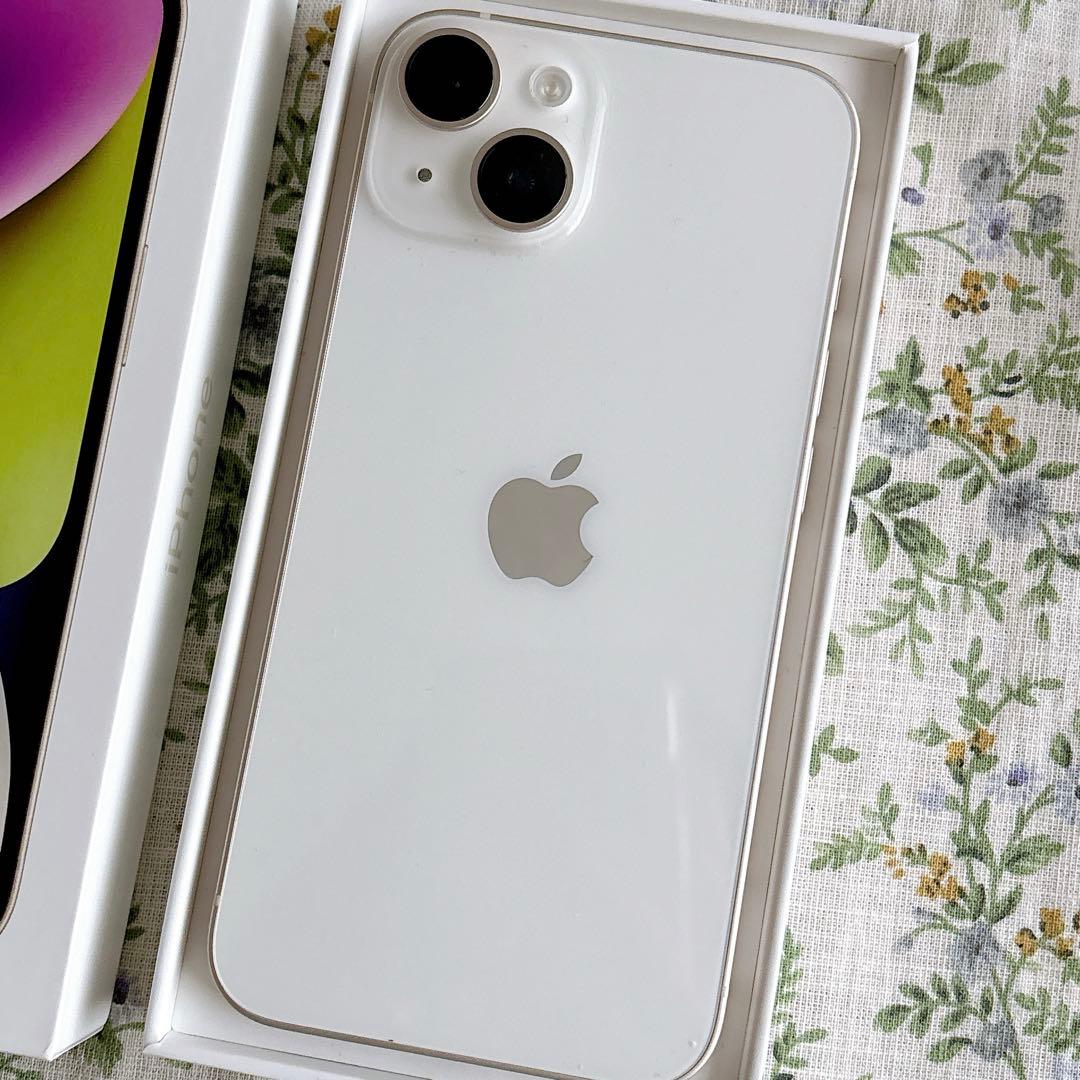 《 極美品 》Apple iPhone 14 本体 スターライトカラー