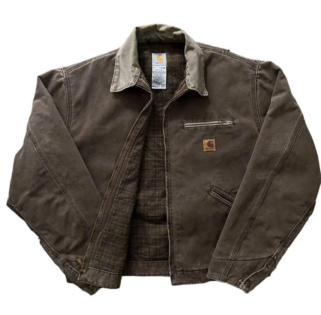 90s USA製 Carharttカーハート デトロイトジャケット ブラウン - メルカリ