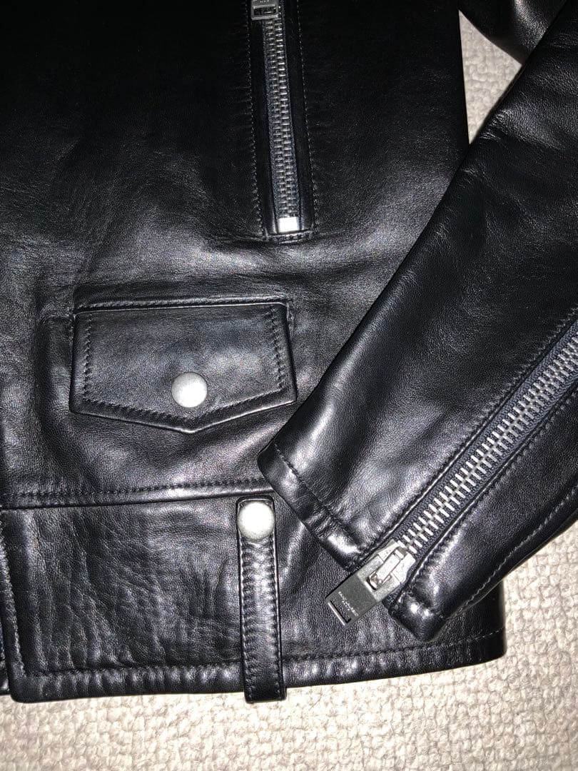 極美品 SAINT LAURENT L01 ダブルライダース サイズ42 - メルカリ