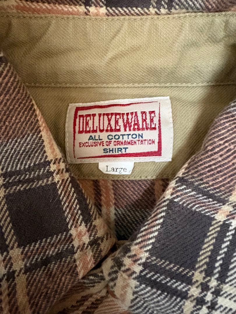 最終価格 旧タグ デラックスウエア ヘビーネルシャツ 廃番モデル日本製 最終価格 旧タグ デラックスウエア ヘビーネルシャツ 廃番モデル日本製