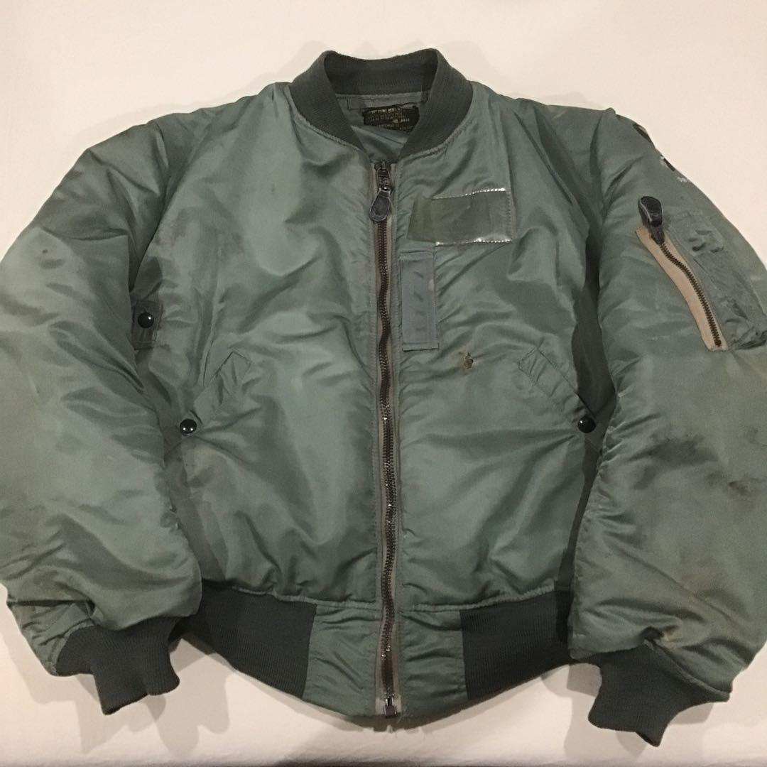 スペシャル】50s MA-1 米軍実物 フライトジャケット 黒タグ AF - メルカリ