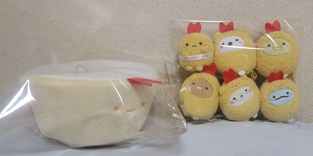 すみっコぐらし　えびふらいの日　スペシャル　ぬいぐるみ　受注　てのりぬいぐるみ