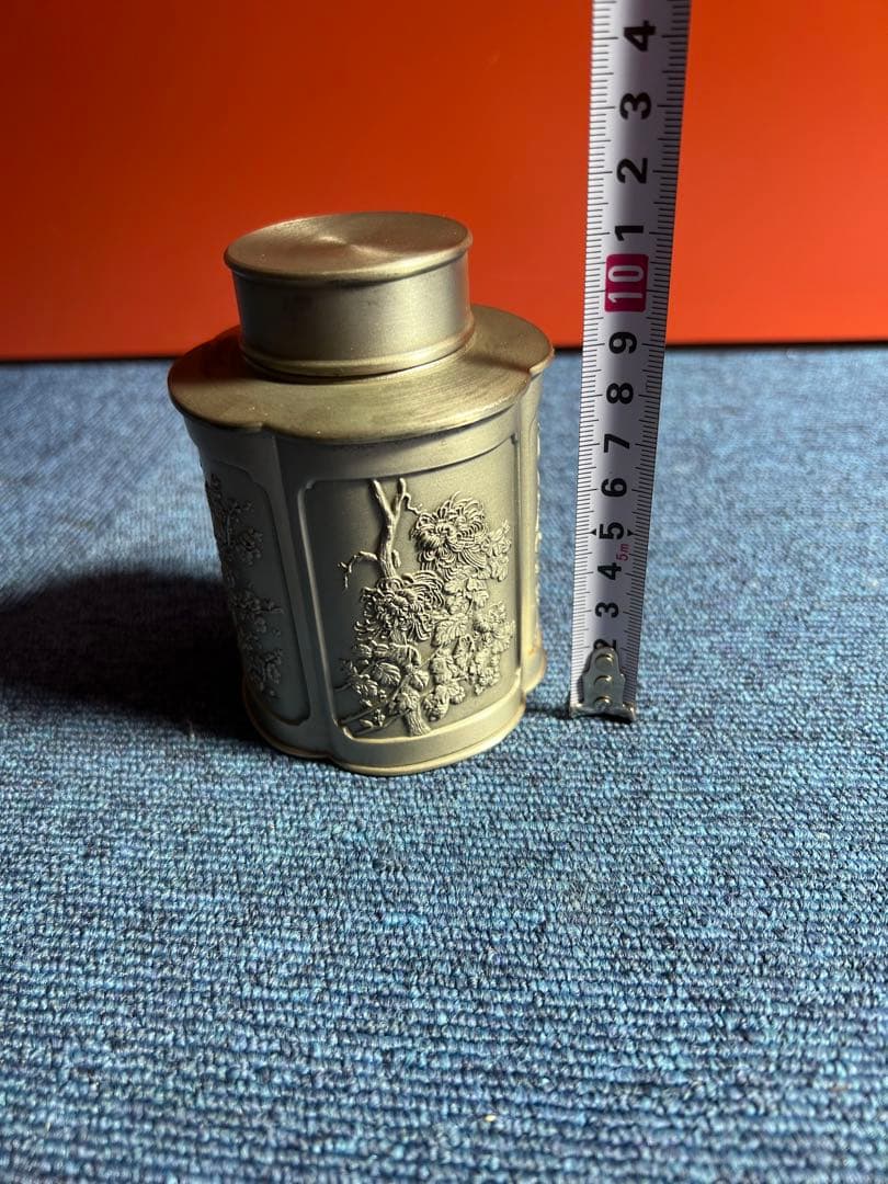 1076 ロイヤルセランゴール ピューター 錫 茶筒 - メルカリ