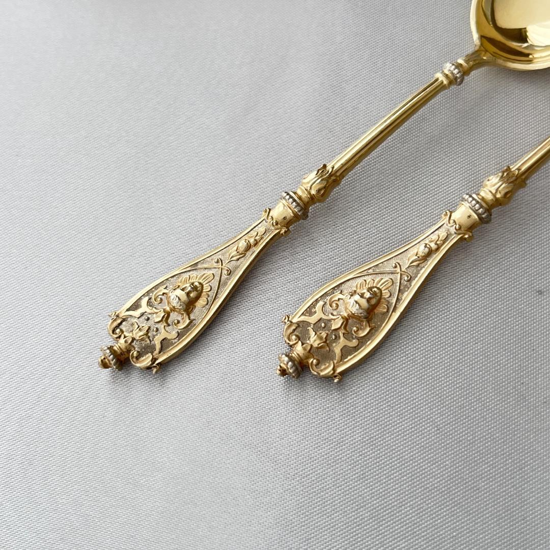 Koch & Bergfeld 】 マスカロンのスプーン 2本【純銀】9cm - メルカリ